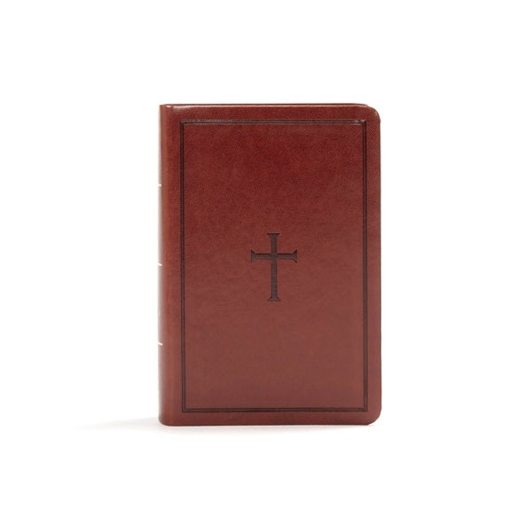 Cover image for KJV Large Print Compact Reference Bible, Brown Leathertouch, isbn: 9781535935722