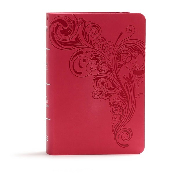 Cover image for KJV Large Print Compact Reference Bible, Pink Leathertouch, isbn: 9781535935746