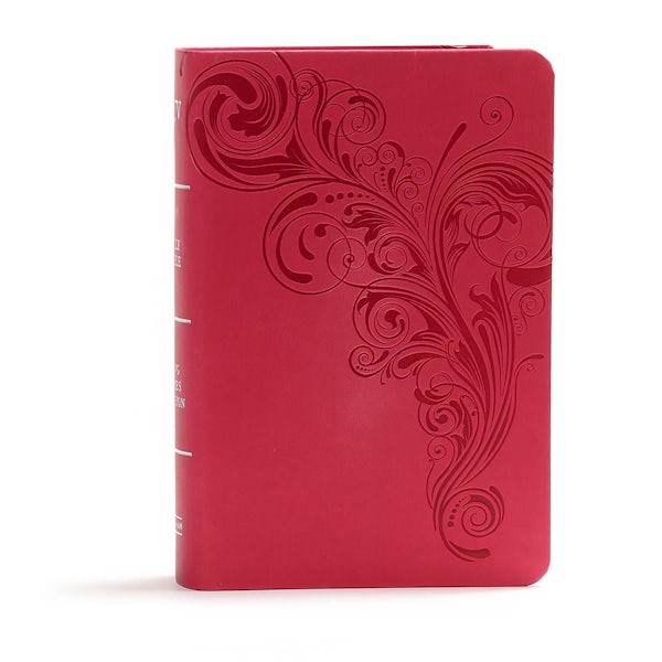 Cover image for KJV Large Print Compact Reference Bible, Pink Leathertouch, isbn: 9781535935746