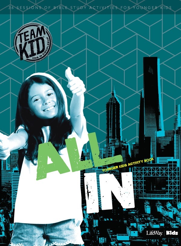 Cover image for Teamkid: All in - Younger Kids Activity Book, isbn: 9781535962131