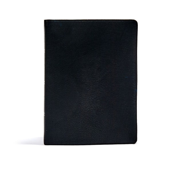 Cover image for CSB Verse-By-Verse Reference Bible, Holman Handcrafted Collection, Black Premium Goatskin, isbn: 9781535990615