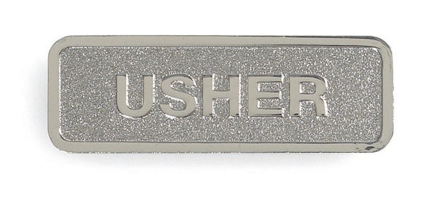 Cover image for Usher Badge Silver Finish, isbn: 9781535999212