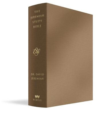 Cover image for The Jeremiah Study Bible, Esv, Bronze Leatherluxe(r), isbn: 9781546015406