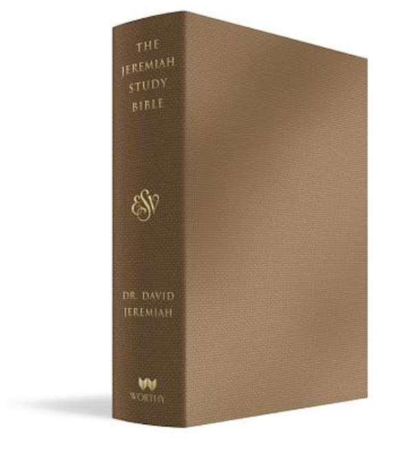Cover image for The Jeremiah Study Bible, Esv, Bronze Leatherluxe(r), isbn: 9781546015406