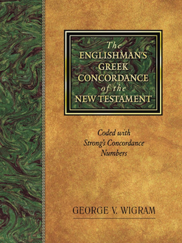 Cover image for The Englishman's Greek Concordance of the New Testament, isbn: 9781565632073