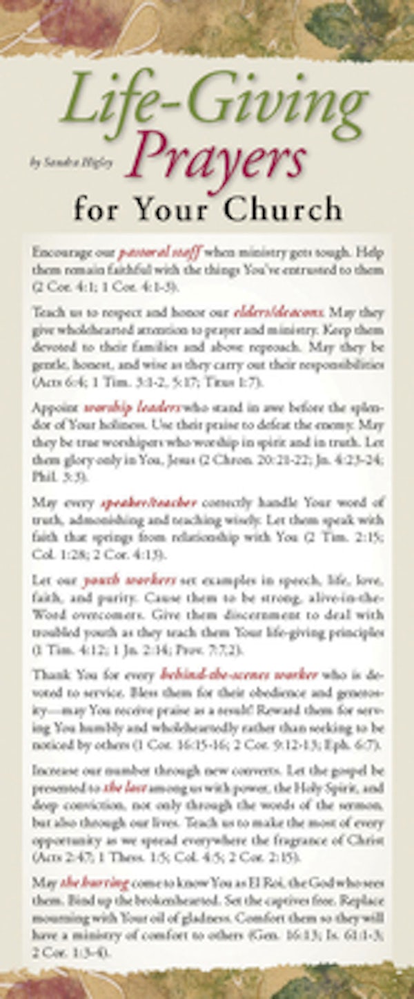 Cover image for Life-Giving Prayers for Your Church 50-Pack, isbn: 9781576839119