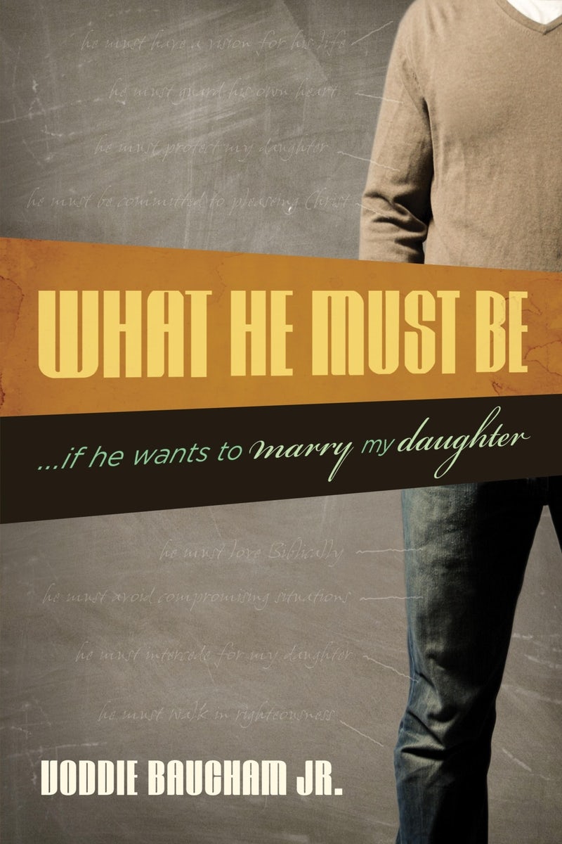Cover image for What He Must Be, isbn: 9781581349306