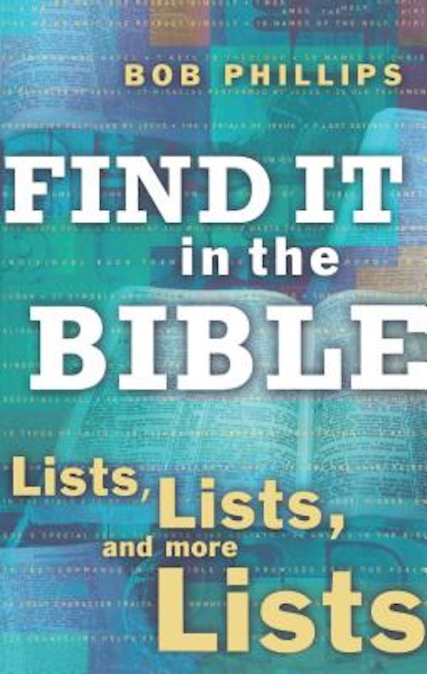 Cover image for Find It in the Bible, isbn: 9781582293981