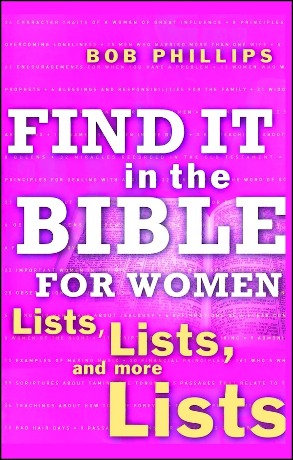 Cover image for Find It in the Bible for Women, isbn: 9781582296401