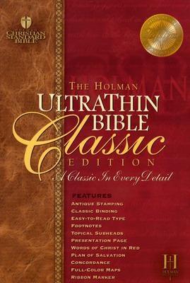 Cover image for Ultrathin Reference Bible-Hcsb-Classic, isbn: 9781586401153