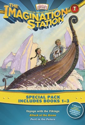 Cover image for Imagination Station Books 3-Pack: Voyage with the Vikings / Attack at the Arena / Peril in the Palace, isbn: 9781589976955