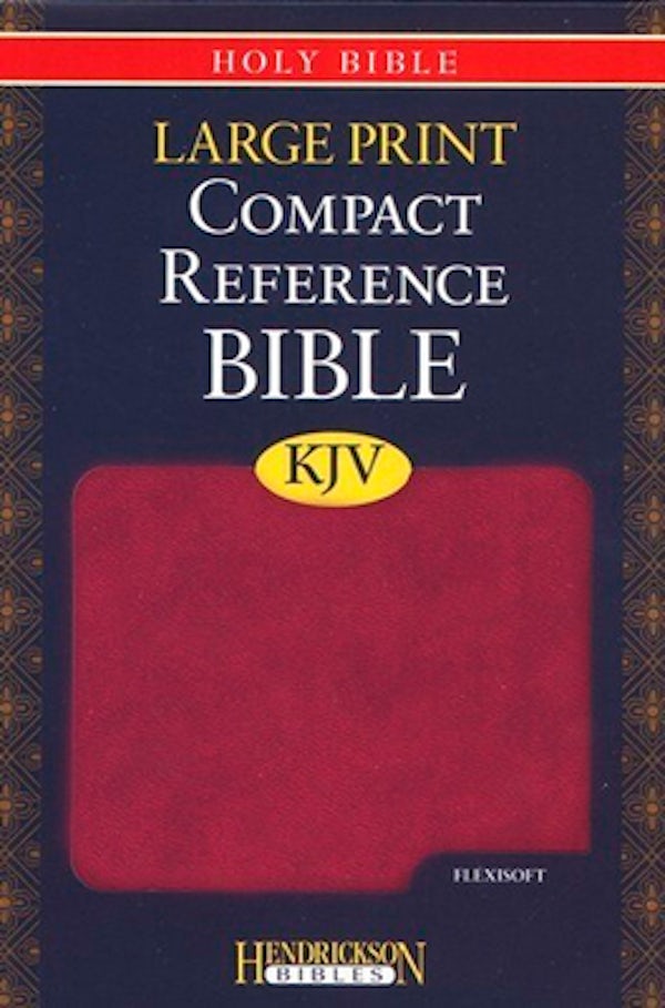 Cover image for Large Print Compact Reference Bible-KJV, isbn: 9781598563962