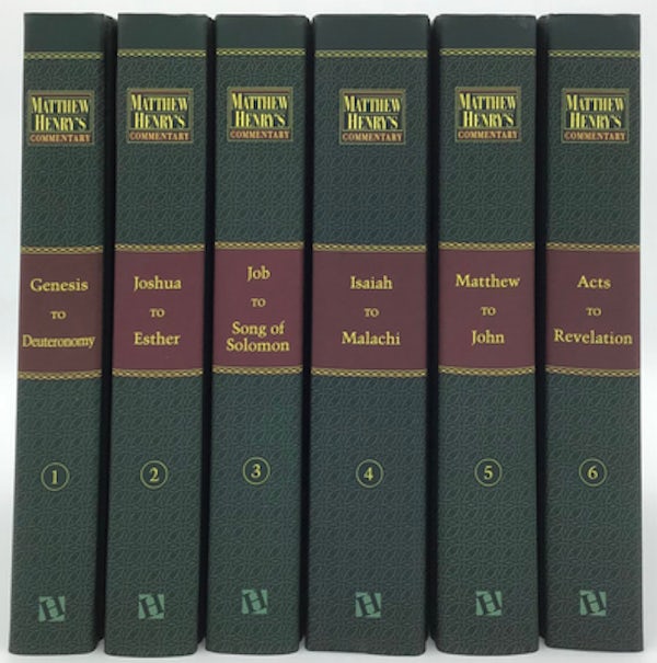Cover image for Matthew Henry's Commentary on the Whole Bible, Complete 6-Volume Set, isbn: 9781598564365