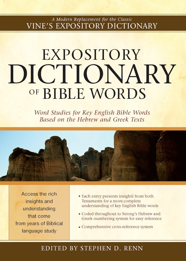 Cover image for Expository Dictionary of Bible Words, isbn: 9781598565737