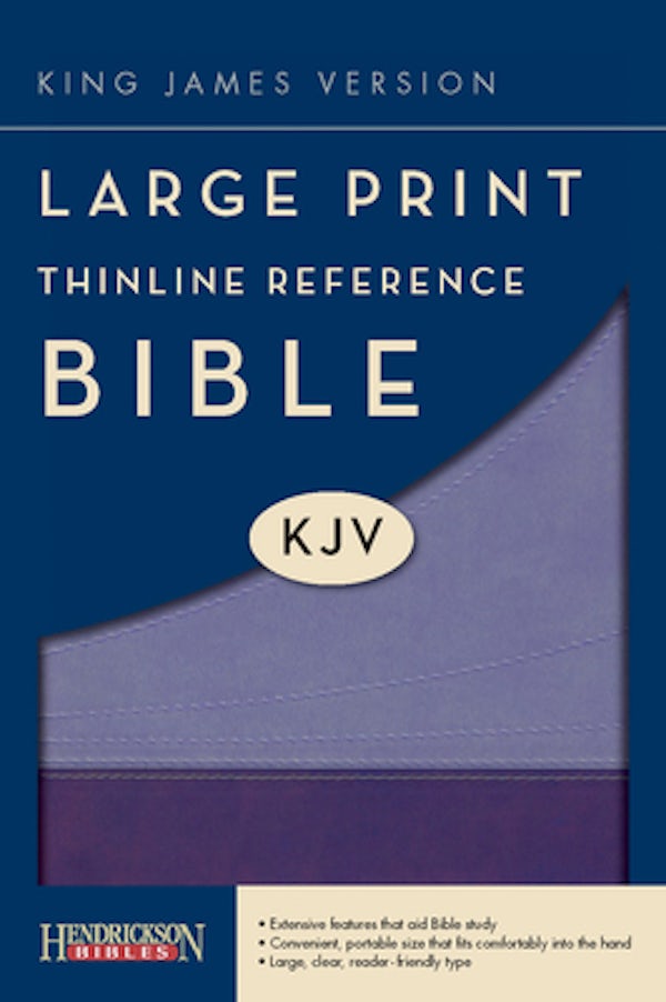 Cover image for Large Print Thinline Reference Bible-KJV, isbn: 9781598566277