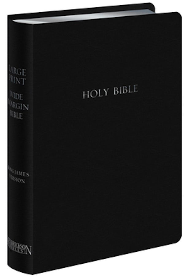 Cover image for Large Print Wide Margin Bible-KJV, isbn: 9781619700871