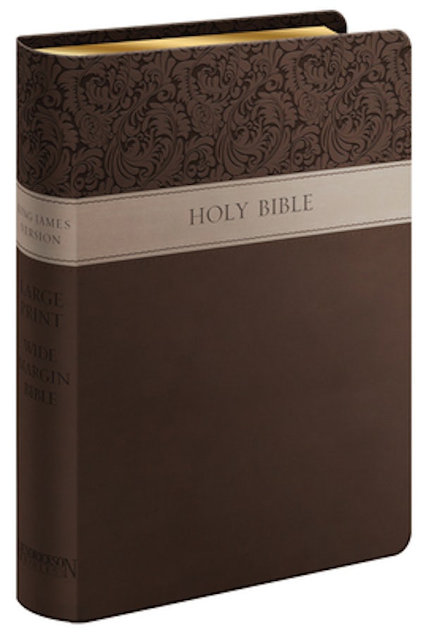 Cover image for Large Print Wide Margin Bible-KJV, isbn: 9781619700888