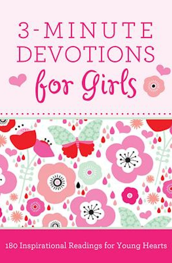 Cover image for 3-Minute Devotions for Girls, isbn: 9781628366389