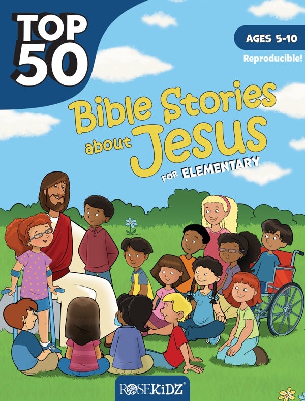 Cover image for Top 50 Bible Stories about Jesus for Elementary, isbn: 9781628629743
