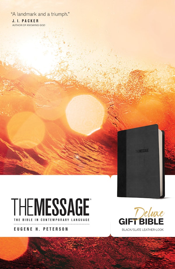 Cover image for The Message Deluxe Gift Bible, isbn: 9781631465802