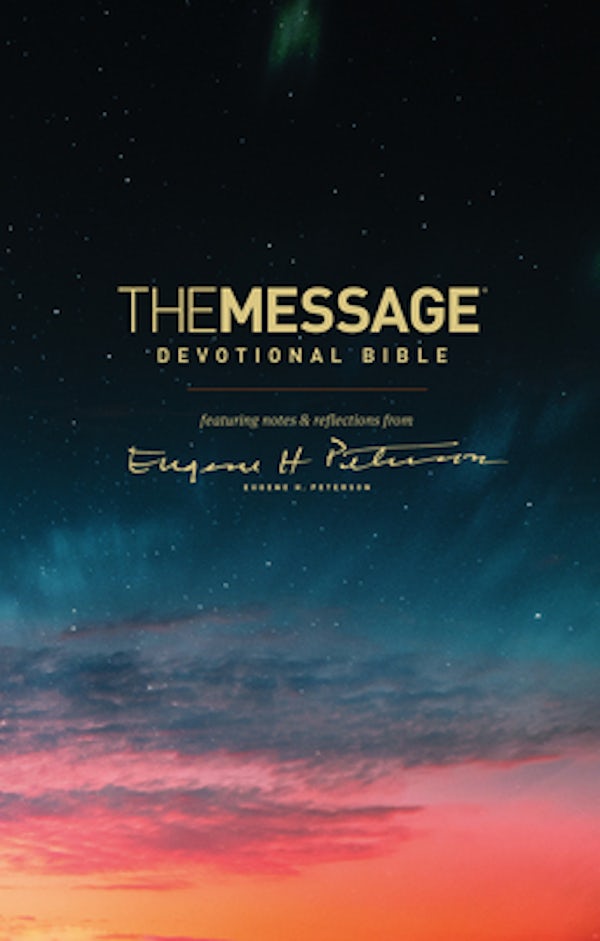 Cover image for The Message Devotional Bible, isbn: 9781631468223