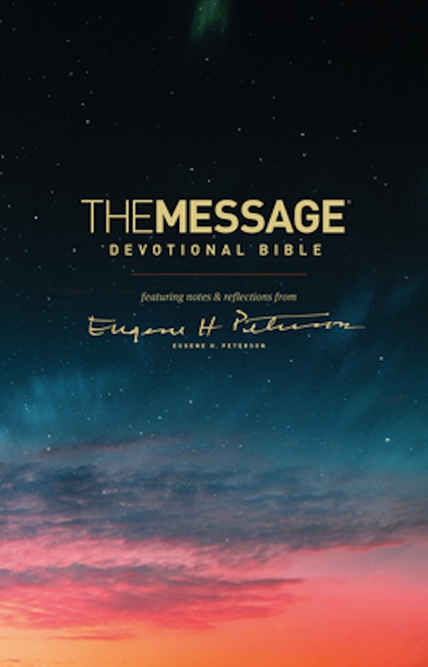 Cover image for The Message Devotional Bible, isbn: 9781631468230