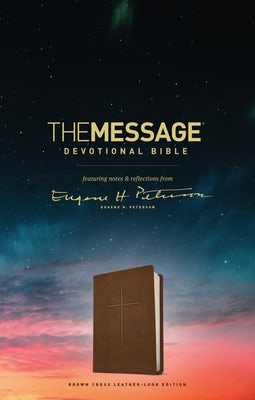 Cover image for The Message Devotional Bible, Brown Cross, isbn: 9781631468247