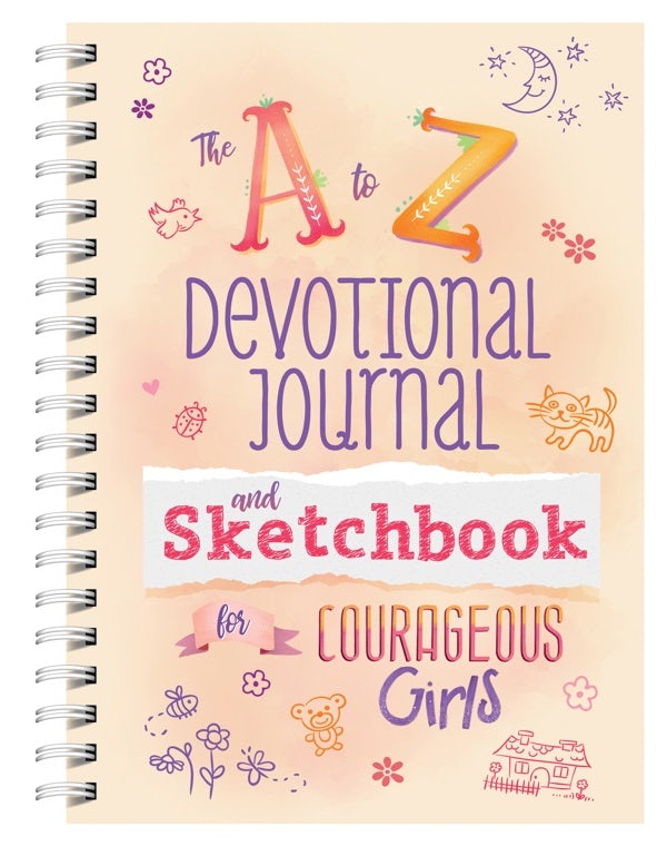 Cover image for A to Z Devotional Journal and Sketchbook for Courageous Girls, isbn: 9781636091167