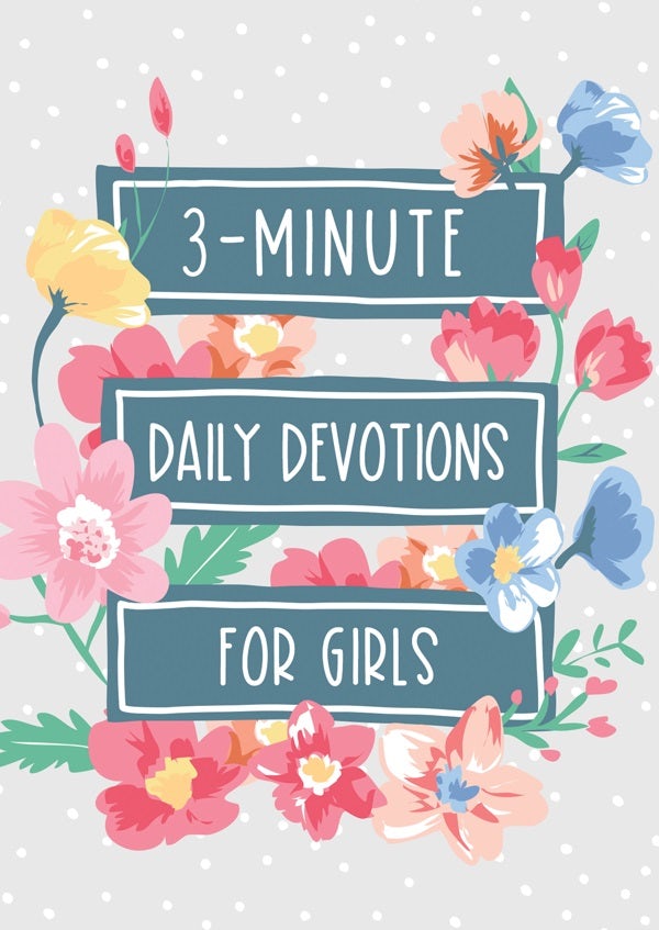 Cover image for 3-Minute Daily Devotions for Girls, isbn: 9781636093390