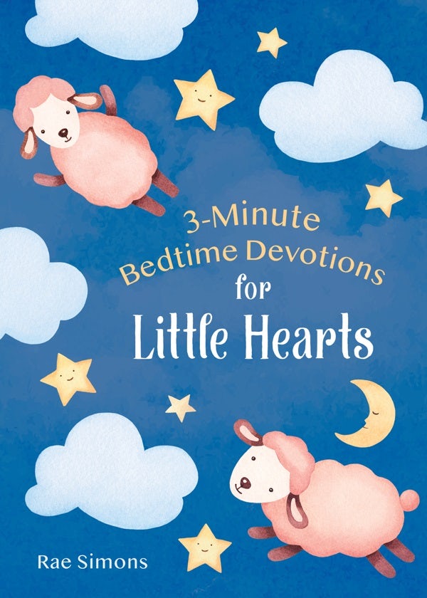 Cover image for 3-Minute Bedtime Devotions for Little Hearts, isbn: 9781636095103