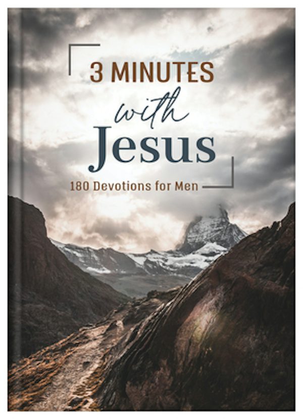 Cover image for 3 Minutes with Jesus: 180 Devotions for Men, isbn: 9781636095769