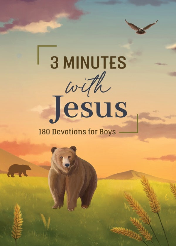 Cover image for 3 Minutes with Jesus: 180 Devotions for Boys, isbn: 9781636095998