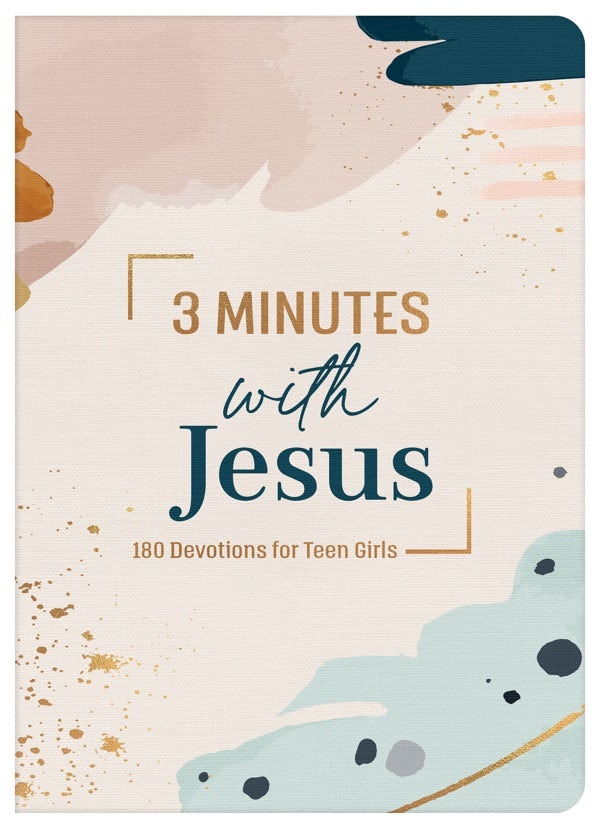 Cover image for 3 Minutes with Jesus: 180 Devotions for Teen Girls, isbn: 9781636096018