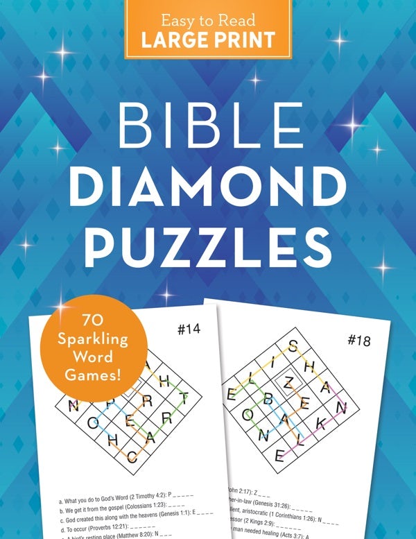 Cover image for Bible Diamond Puzzles Large Print, isbn: 9781636096353