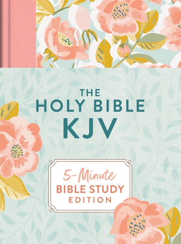 Cover image for The Holy Bible Kjv: 5-Minute Bible Study Edition (Summertime Florals), isbn: 9781636097992