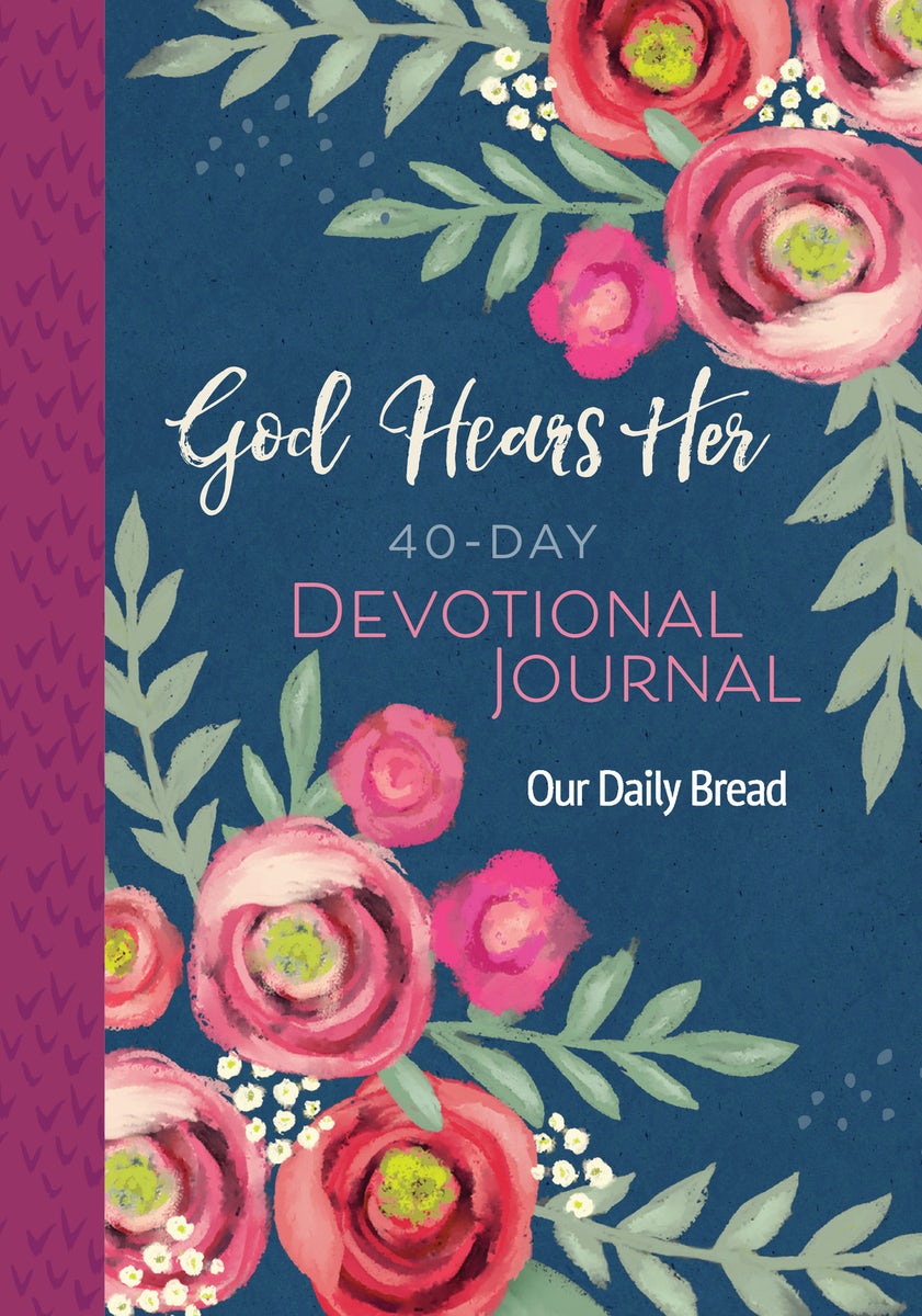 Cover image for God Hears Her 40-Day Devotional Journal, isbn: 9781640700727