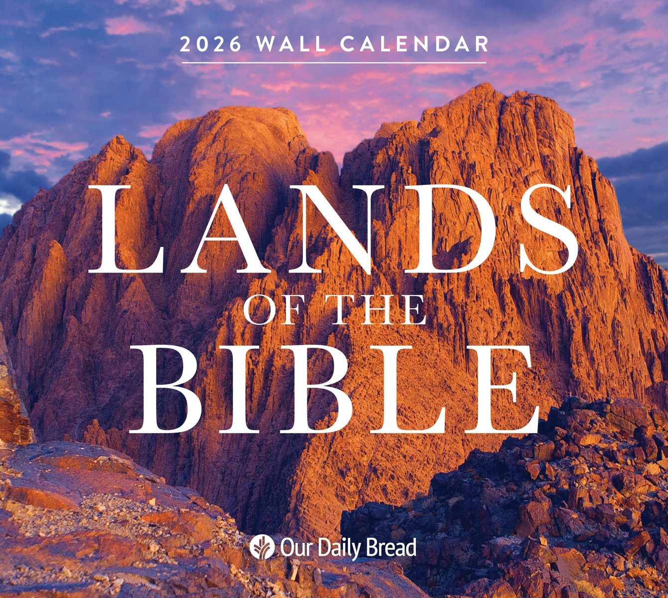 Cover image for Lands of the Bible 2026 Wall Calendar, isbn: 9781640704039