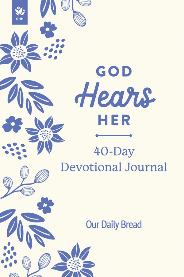Cover image for God Hears Her 40-Day Devotional Journal, isbn: 9781640704060