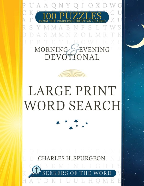Cover image for Morning and Evening Devotional Large Print Word Search, isbn: 9781641239127