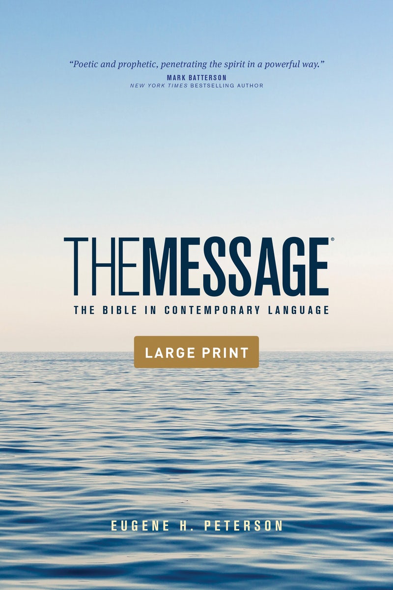 Cover image for The Message Outreach Edition, Large Print (Softcover), isbn: 9781641582513