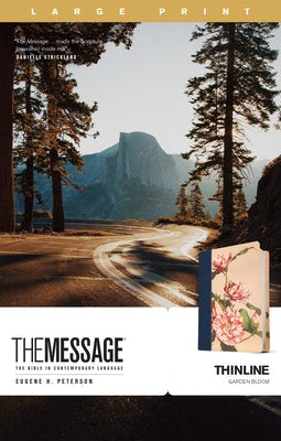 Cover image for The Message Thinline, Large Print (Leather-Look, Garden Bloom), isbn: 9781641585569