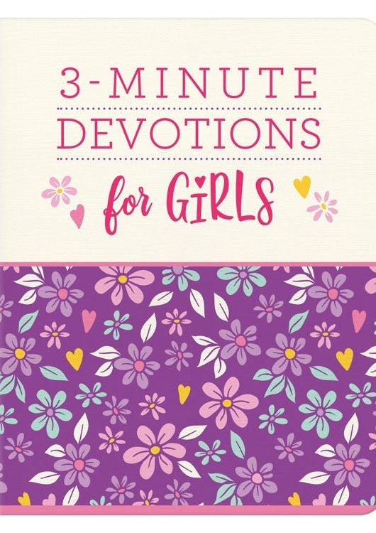 Cover image for 3-Minute Devotions for Girls, isbn: 9781643522678