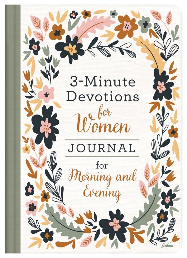 Cover image for 3-Minute Devotions for Women Journal for Morning and Evening, isbn: 9781643524597