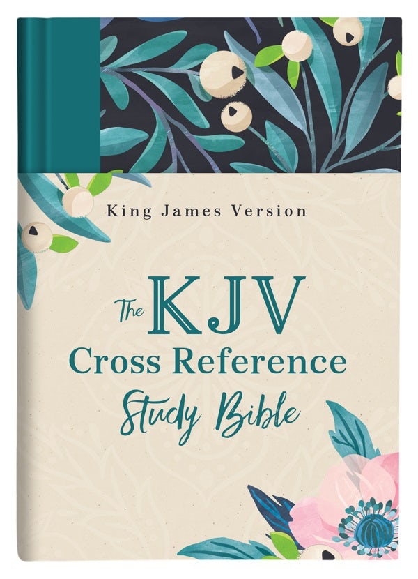Cover image for The KJV Cross Reference Study Bible--Turquoise Floral, isbn: 9781643526973