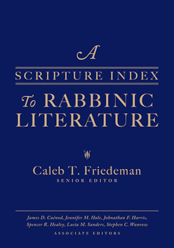 Cover image for A Scripture Index to Rabbinic Literature, isbn: 9781683071938