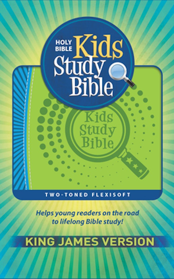 Cover image for KJV Kids Study Bible, Flexisoft (Red Letter, Imitation Leather, Green/Blue), isbn: 9781683072829