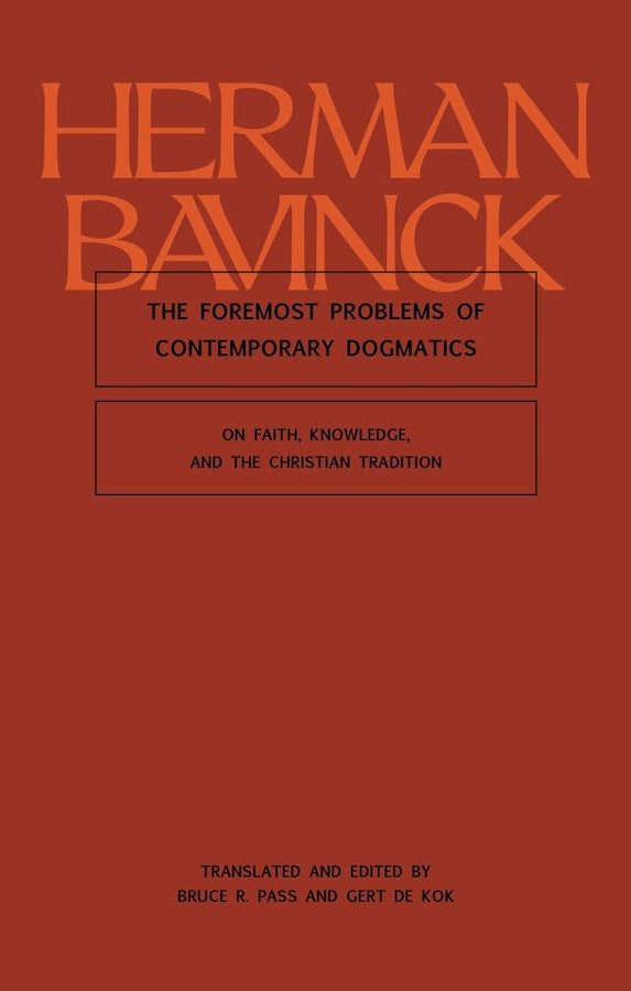 Cover image for The Foremost Problems of Contemporary Dogmatics, isbn: 9781683598084