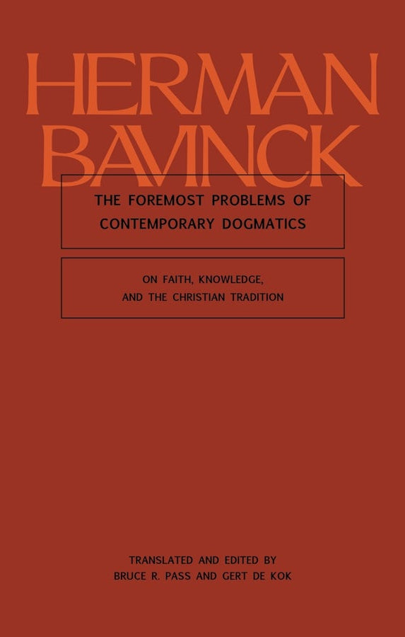 Cover image for The Foremost Problems of Contemporary Dogmatics, isbn: 9781683598084