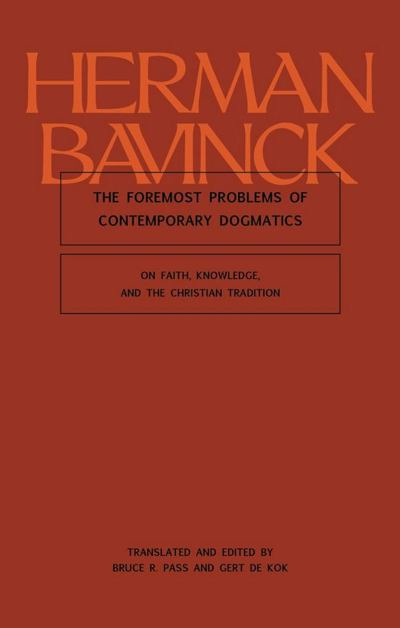 Cover image for The Foremost Problems of Contemporary Dogmatics, isbn: 9781683598084