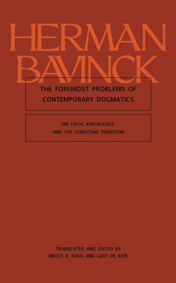 Cover image for The Foremost Problems of Contemporary Dogmatics, isbn: 9781683598084